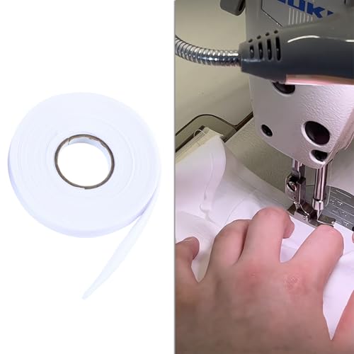 Kexinglu 1/2 Inch Double Fold Bias Tape, 10 Yards Bias Binding Tape Fabric Tape for Sewing Hemming Seaming Quilting Piping (White) - Image 5
