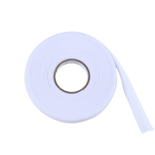 Kexinglu 1/2 Inch Double Fold Bias Tape, 10 Yards Bias Binding Tape Fabric Tape for Sewing Hemming Seaming Quilting Piping (White) - Image 1