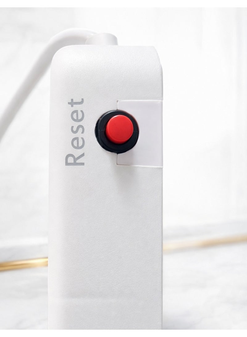 باور ماكس مشترك كهرباء 7 في 1 مع شحن سريع USB-C، حماية من زيادة التيار، أمان للأطفال، وكابل 3 متر - Image 4