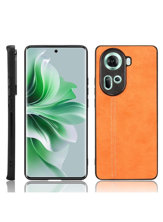 اس-توب جراب لهاتف OPPO Reno 11 5G غطاء خلفي بخياطة بنمط بقرة عالمي - Image 1