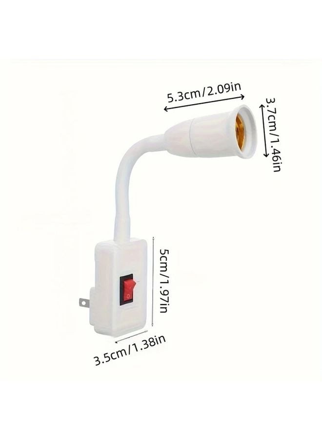 2pcs E27 Lamp Holder With Switch US Plug Light Socket Bulb Base - Image 5