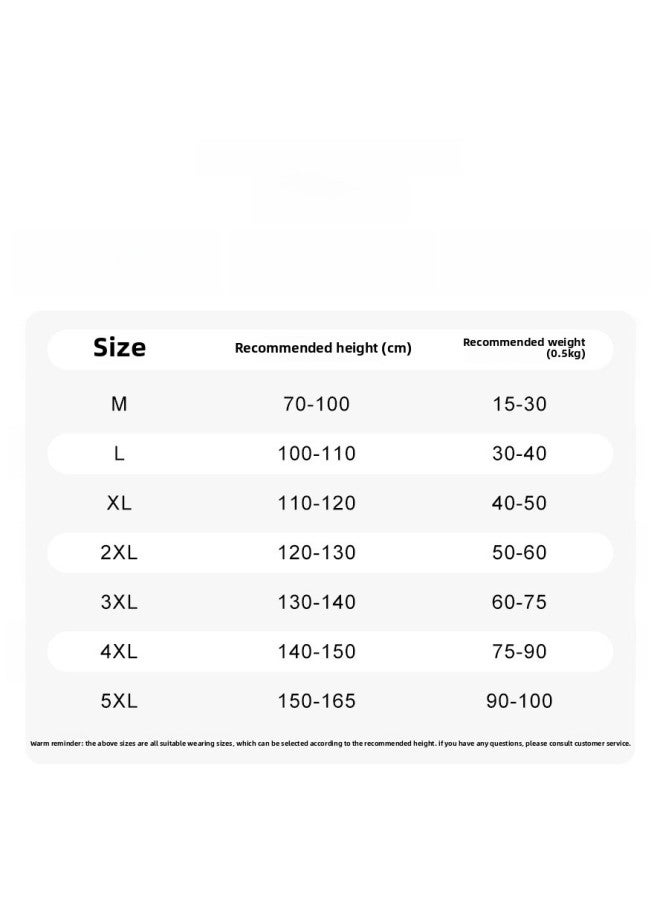 Loquat Children's Swimsuit Boys' Two-piece Boys' Swimsuit Middle And Large Teenagers Summer 2023 Double-layer Swimming Trunks Suit-Color:Blue Bear- - Image 5