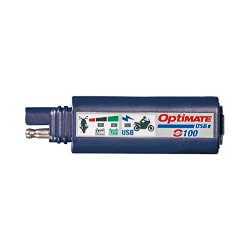 Tecmate OptiMATE USB O-100, Combination 2400mA USB Charger and 3-LED Battery Monitor, With Vehicle Battery Protection - Image 1