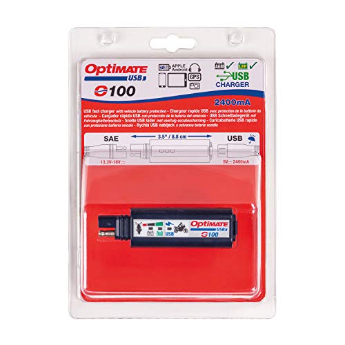 Tecmate OptiMATE USB O-100, Combination 2400mA USB Charger and 3-LED Battery Monitor, With Vehicle Battery Protection - Image 5