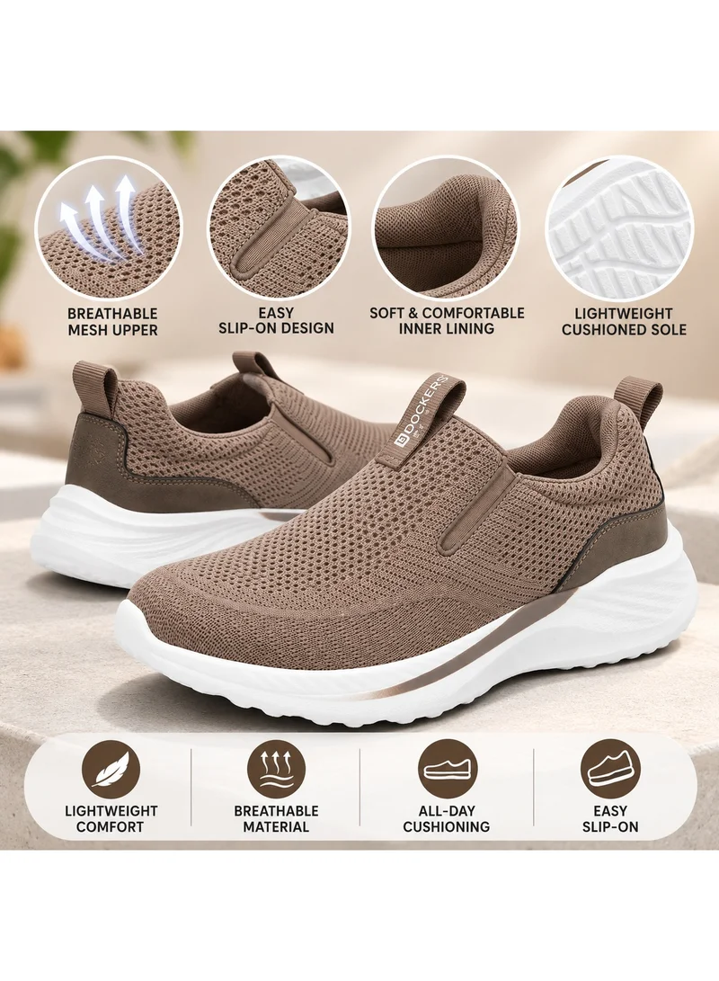 Dockers By Gerli Dockers by Gerli Men's Breathable Mesh Slip-On Sneakers - Taupe