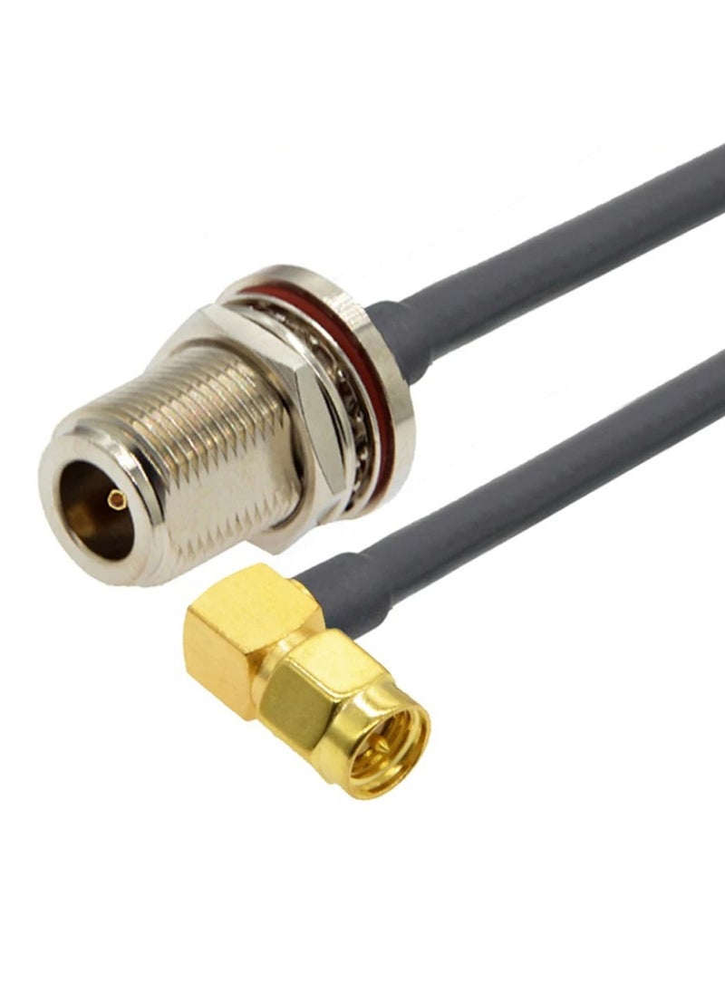 Ohm OHM N-Type Female to SMA Male Angle 90° Cable Antenna (RG223) 