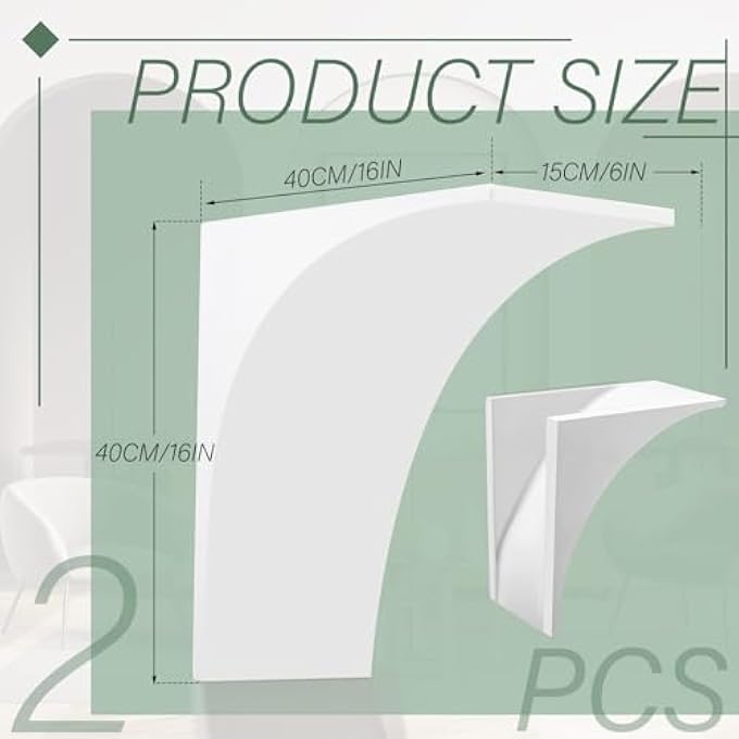 2 PCS ROUNDED DOORWAY ARCH KIT 3D DIY INTERIOR DOORWAY PRECURVED DRYWALL FULL HALF CIRCLE TOP ROUND ARCH KIT 16"X 16"X 6" EASY TO ADD ROUNDED CORNERS TO ANY OPENING FOR INTERIOR DECORATION - Image 3
