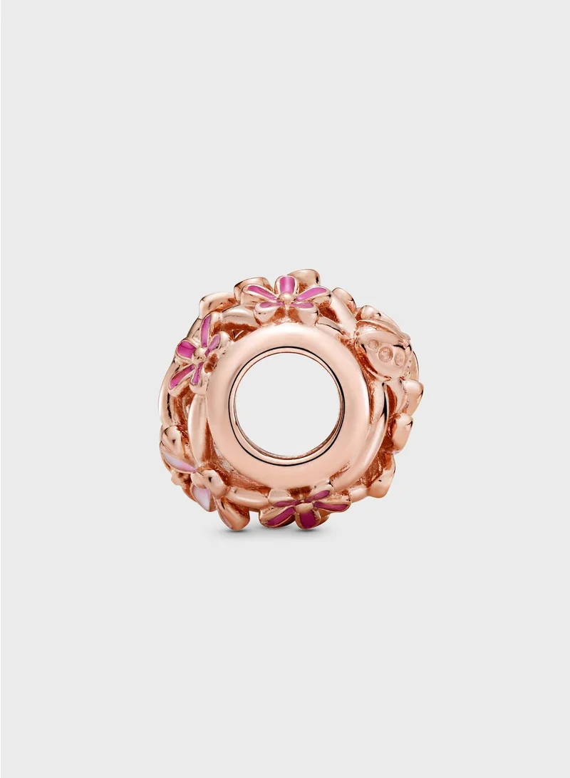 PANDORA Openwork Pink Daisy Flower Charm