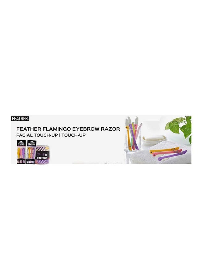FLAMINGO - Innovative and distinctive touch razor in purple/pink/yellow - Image 1