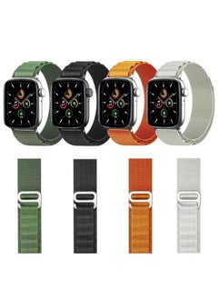 Generic Alpine Nylon Braided GT2 Watch Strap Loop For Apple Universal IWatch8 Ultra Watch Strap-Color:Green-Specifications:22MM  - Image 3