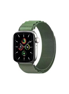 Generic Alpine Nylon Braided GT2 Watch Strap Loop For Apple Universal IWatch8 Ultra Watch Strap-Color:Green-Specifications:22MM  - Image 1