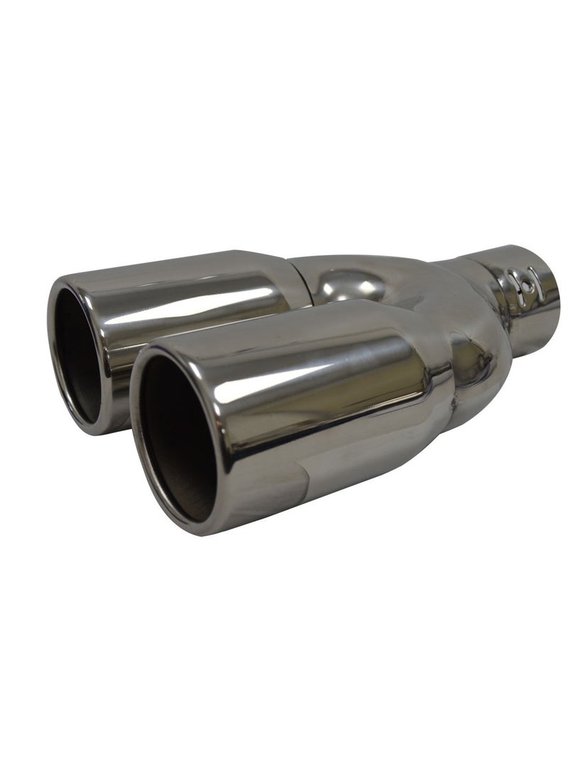 Al Khateeb Universal Stainless Steel Double-Barrel Chrome Exhaust