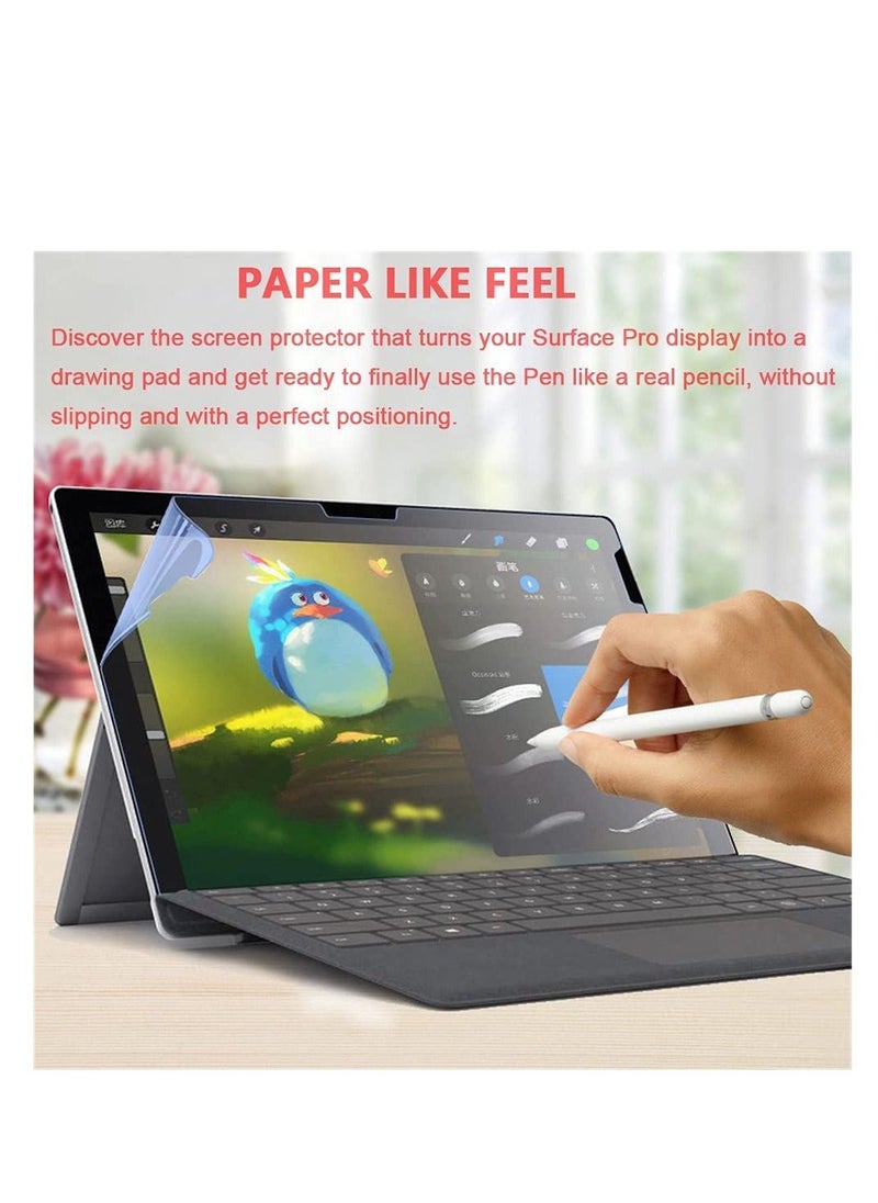 PET Matte Screen Protector for 13 inch Microsoft Surface Pro 11/10 2024 /Pro 9 2022 / Pro 8 2021 / Pro X, Write, Draw and Sketch with S-Pen Like on Paper, Matte Anti-Glare PET Film  - Image 5