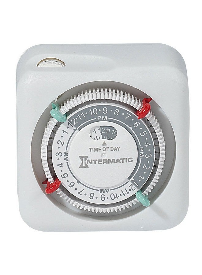 Intermatic Intermatic TN111K 15-Amp Indoor Timer - Versatile 24-Hour Control - Easy Manual Override and Single 2-Prong Design (1 Pack)  - Image 3