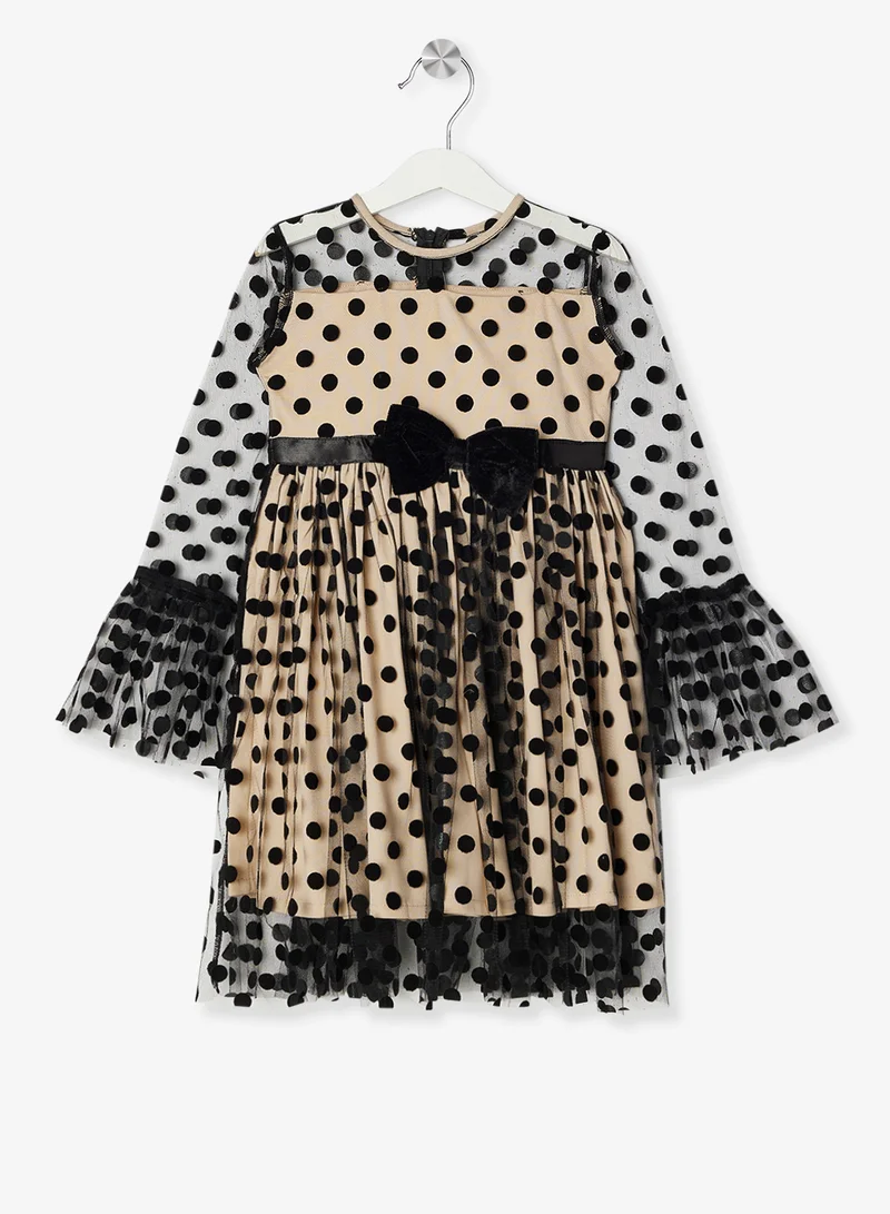 ليتل جولدن ابل فستان منقط صغير