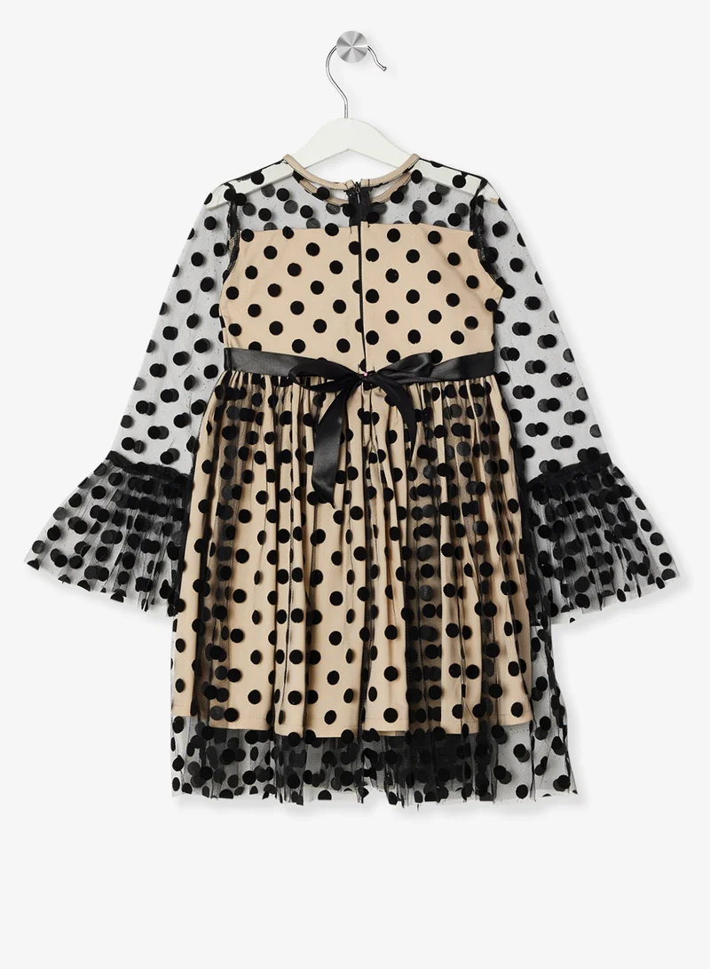 ليتل جولدن ابل فستان منقط صغير