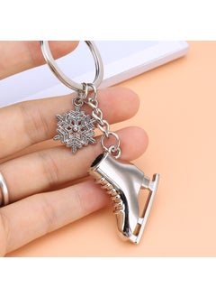 Winter Skiing Keychain Athlete Charm Skate shoes