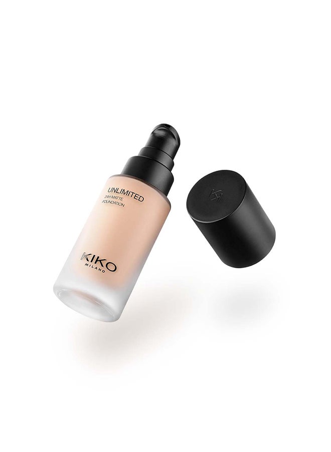 KIKO MILANO UNLIMITED 24H MATTE FOUNDATION 2 NEUTRAL GOLD - Image 1