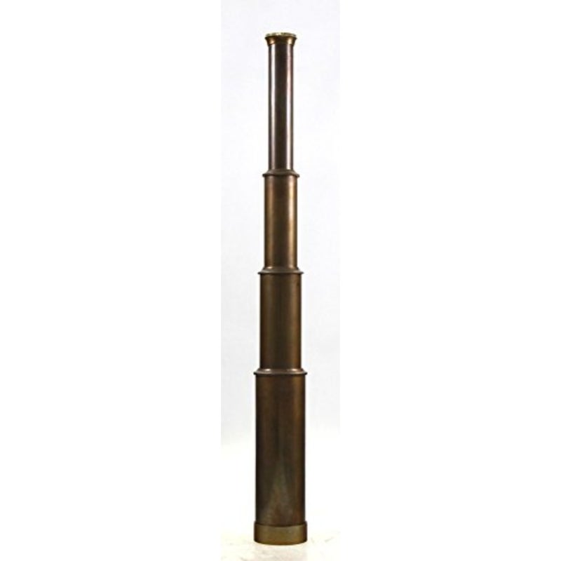 with device Captains' Brass Telescope With Antique Finish, 15" Fully Extended - Image 2