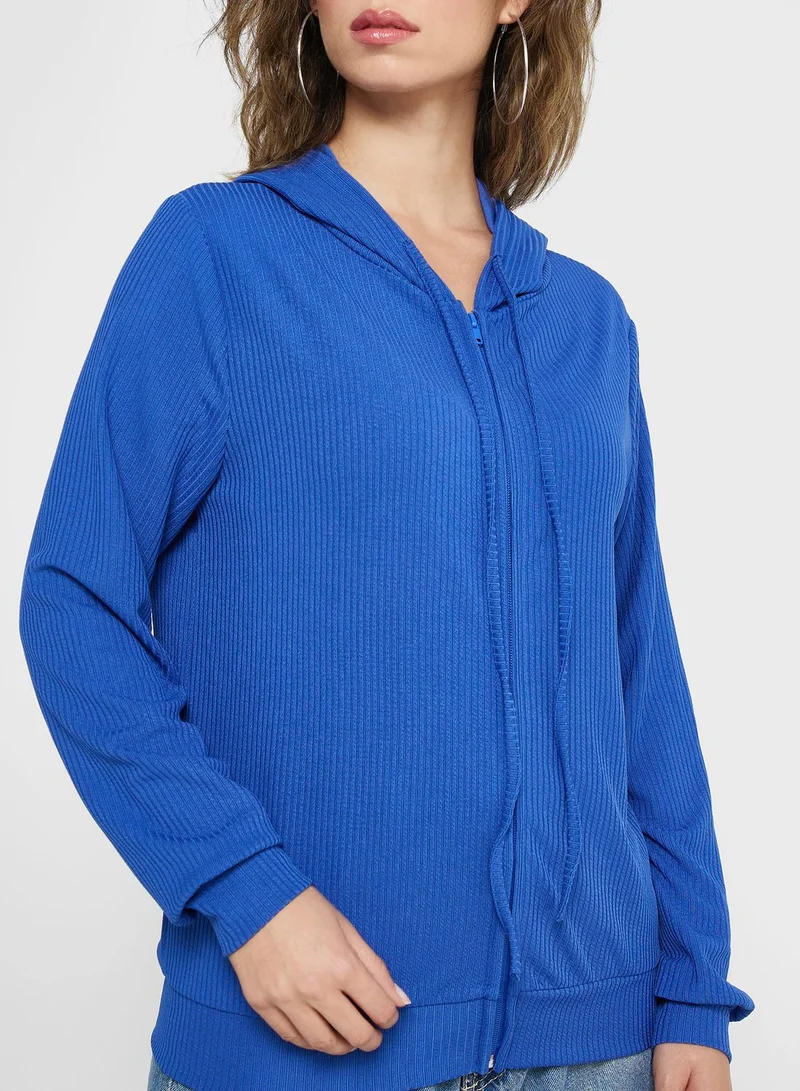Ginger Hooded Zip Thru Sweatshirt