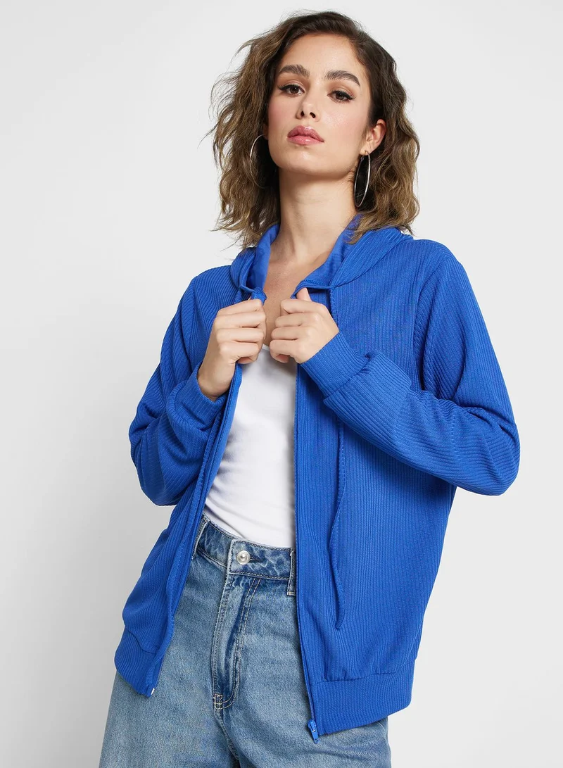 Ginger Hooded Zip Thru Sweatshirt