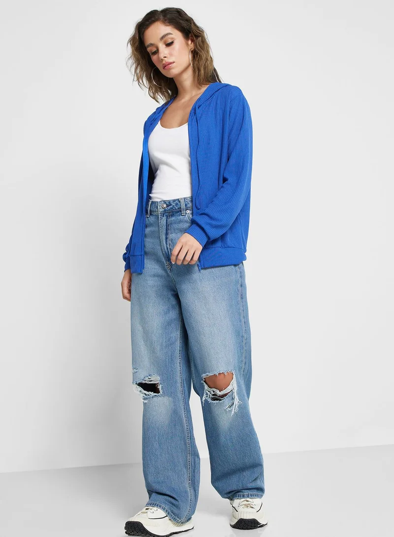 Ginger Hooded Zip Thru Sweatshirt