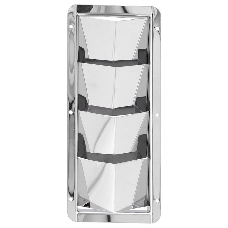 Marine Louver Vent Grille Square 4 Slots Grid Cover Boat Shutters Blind Stainless Steel - Image 4