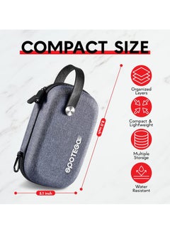 SPOTEGO Electronics Bag, Tech Accessories Case, Organizer Case for Travel Electronics, Water-Resistant Shockproof Organizer Pouch Compatible with Charger, Charging Cables, Flash Drive, Headphones  - Image 3