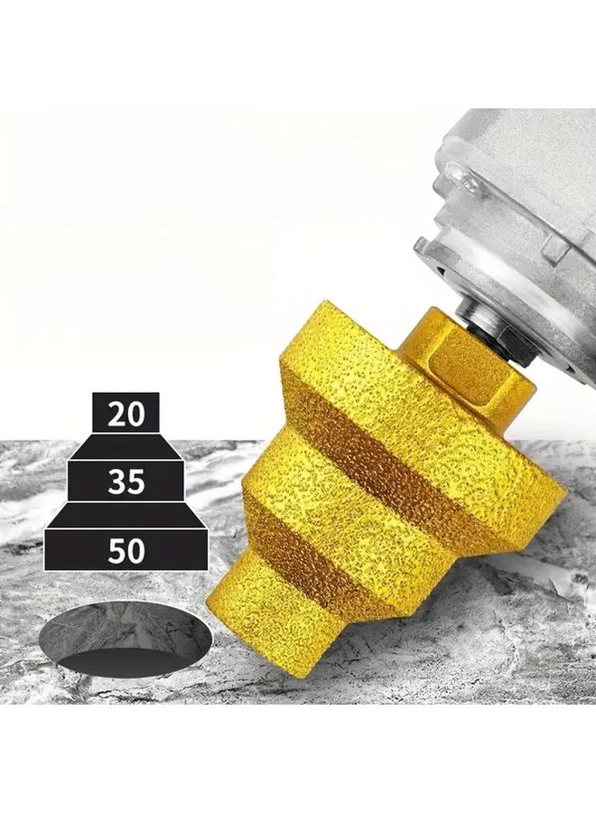 Multi Function Ceramic Hole Punching Tool 3 Layer Conical Diamond Drill Bit 20 35 50mm - Image 1