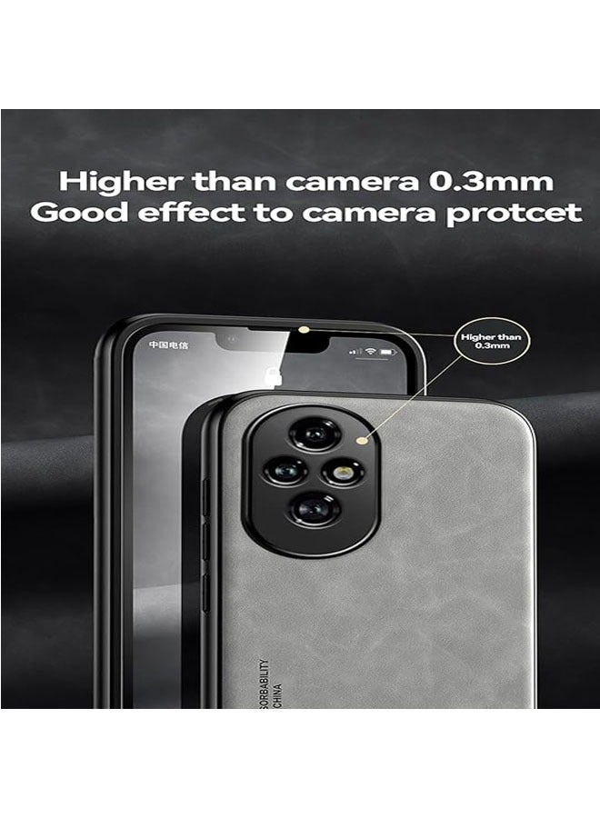 عام حافظة هاتف Honor 200 Pro مصنوعة من جلد الحمل، تجمع بين جلد PU عالي الجودة والمريح مع TPU فائق النحافة. توفر الحافظة حماية ضد الانزلاق والصدمات لجهاز Honor 200 Pro. - Image 4