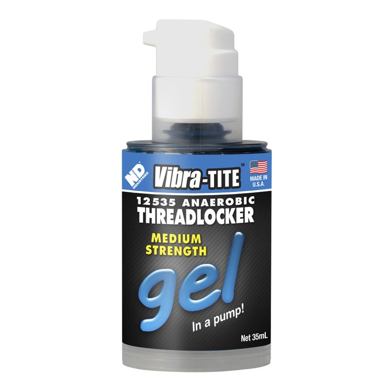 Vibra-TITE - 12535 125 Removable Medium Strength Gel Anaerobic Threadlocker, 35 ml Pump, Blue - Image 5