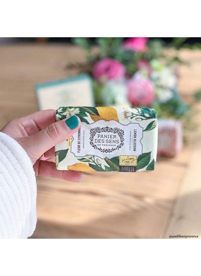 PANIER DES SENS Lemon Blossom Shea Butter Natural Bar Soap Bath & Body Soap Bars Made In France 95% Natural 2 Bars 7Oz/200G Each  - Image 5