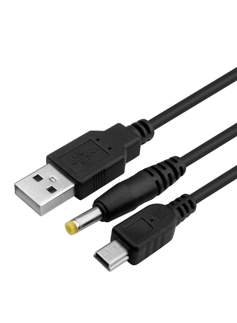 2 in 1 Data and Power USB Cable Transfer Charge Cable Cord for Sony PSP 1000 2000 3000 - Image 2