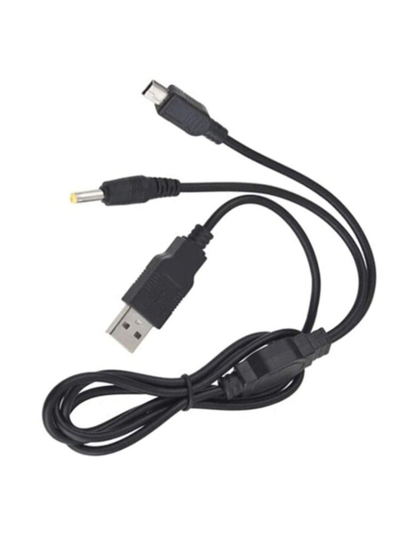 2 in 1 Data and Power USB Cable Transfer Charge Cable Cord for Sony PSP 1000 2000 3000 - Image 1