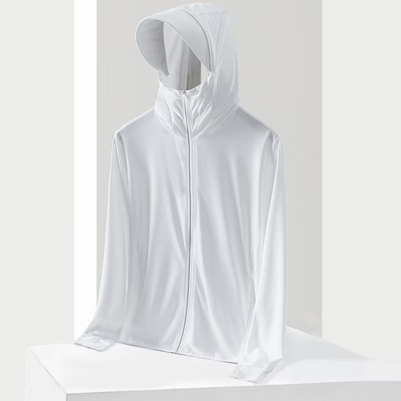 New Summer Men'S Sun Protection Clothing Men'S Thin Hooded Cardigan Sun Protection Clothing Skin Clothing Outdoor Coat Jacket - Image 5