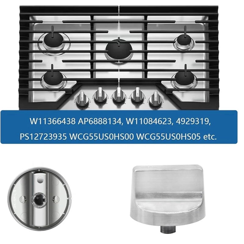 5PCS Oven Stove Knob Assembly Replacement For W11084623 W11366438 AP6888134 A83Z - Image 5