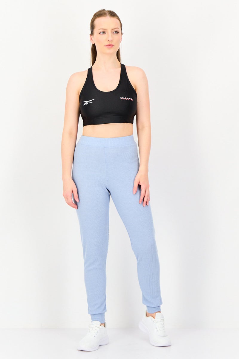 Reebok x Misbhv Women Non Padded Brand Logo Training Sports Bra, Black - Image 2