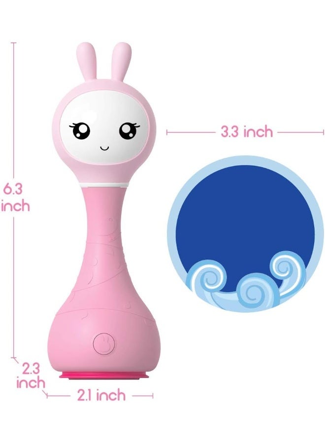 alilo Smarty Shake & Tell Rattle, R1 - Smarty Pink | Shake & Tell Rattle, Music, Stories, & Color Learning For Babies | Hi-Fi Sound, Light-Up Ears, Usb Charging | 0+ - Image 5