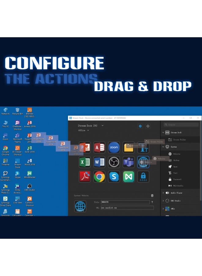 FlashHawk Stream Controller - Streaming Keyboard Deck with 15 LCD Macro Keys Customizable to Trigger Actions in OBS Twitch YouTube Compatible with PC & Mac for Content Creators Streaming Gaming  - Image 4