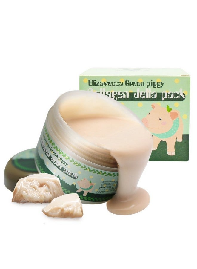 Elizavecca Elizavecca Green Piggy 50% Collagen Cream 100g - Volume Up Face Cream | Repair Water Cream | Big size Water Cream | Under Eye Cream for Puffiness and Bags | Shape Memory Night Cream - Image 2