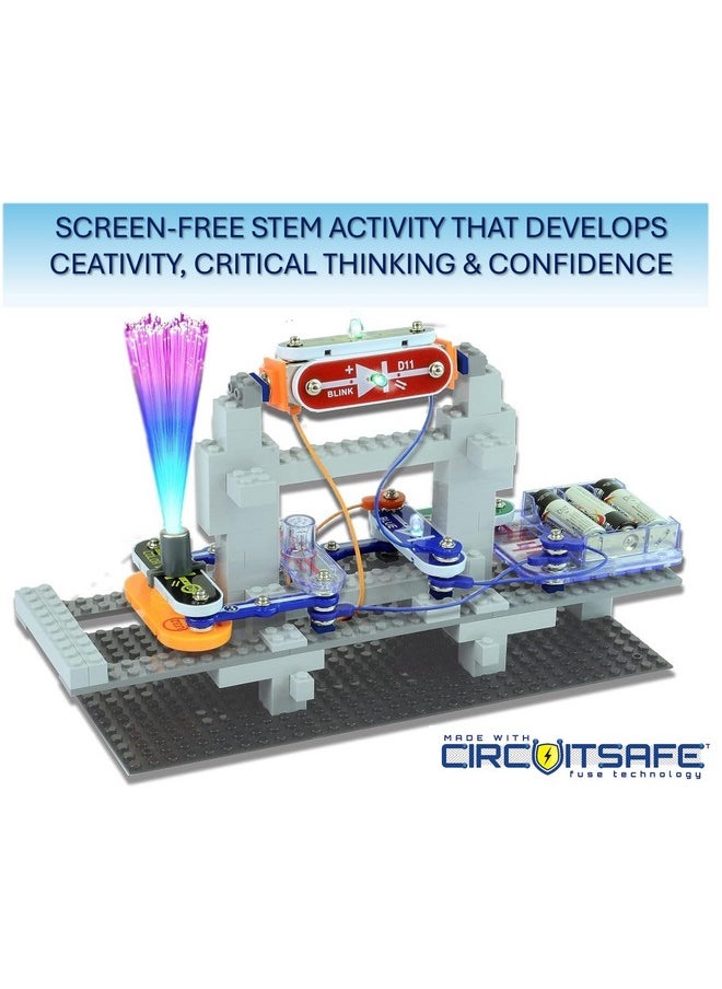 Snap Circuits Snap Circuits BRIC: Structures | Brick & Electronics Exploration Kit | Over 20 Stem & Brick Projects | Full Color Project Manual | 20 Parts | 75 BRIC-2-Snap Adapters | 140+ BRICs  - Image 3