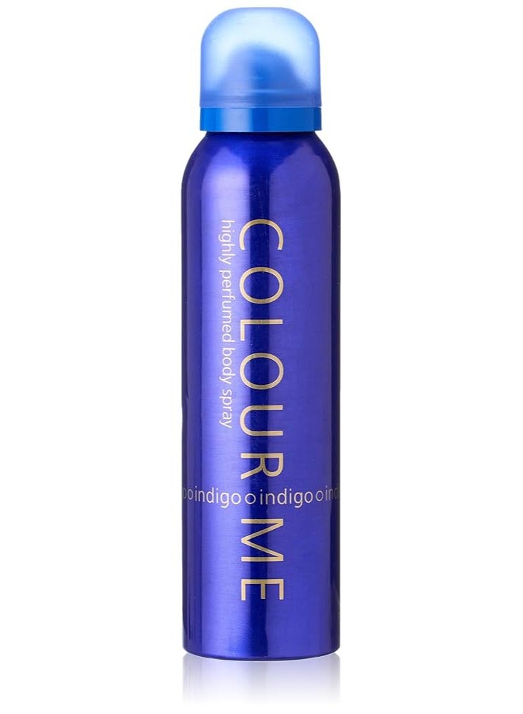 بخاخ معطر للجسم كولور مي إنديجو 150 مل جديد.
