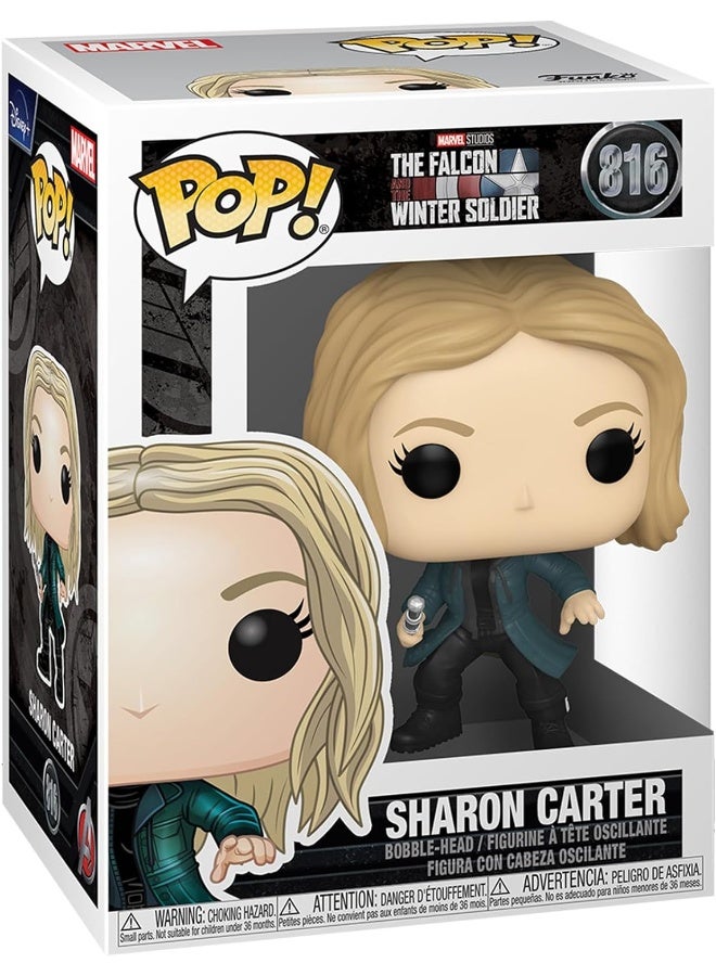Funko POP Marvel: The Falcon and The Winter Soldier - Sharon Carter, Multicolor, Standard - Image 1