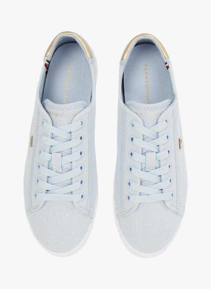 TOMMY HILFIGER Vulcanised Canvas Lace Up Sneakers - Image 4
