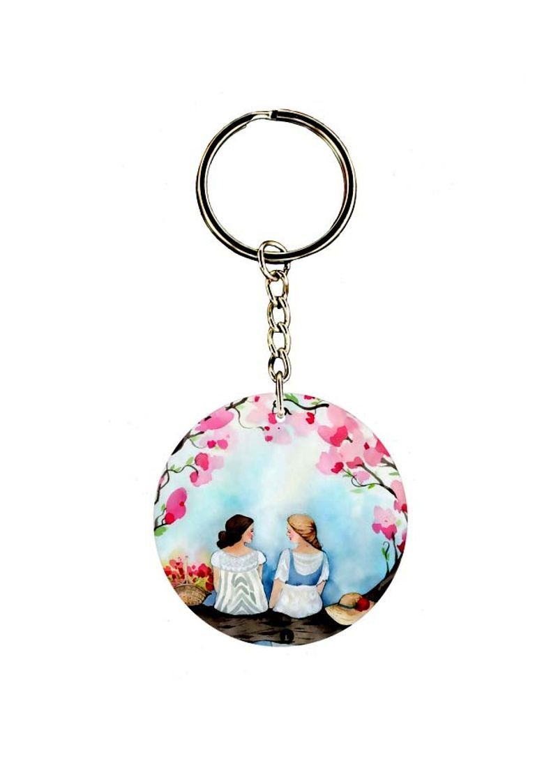 RKN Girls Printed Double Sided Keychain