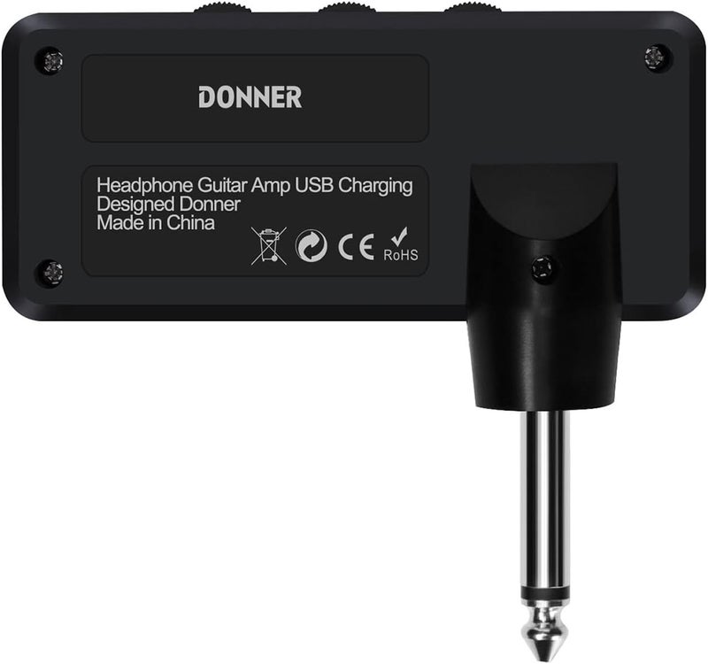 Donner Guitar Headphone Amp Classic Rock Pocket Mini Guitar Headphone Amplifier with USB Rechargeable Battery - Image 3
