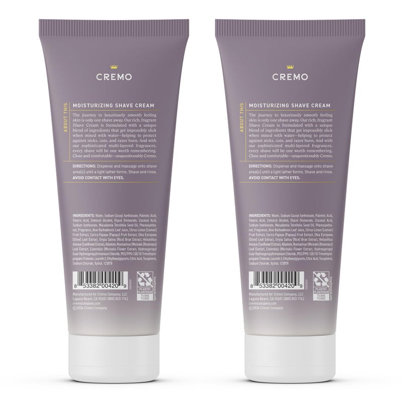 Cremo Womens Shaving Cream Sensitive Skin, Moisturizing, French Lavender, Ultra-Slick Shave Cream for Women, Fights Nicks, Cuts and Razor Burn, 6 Fl Oz (Pack of 2) - Image 3