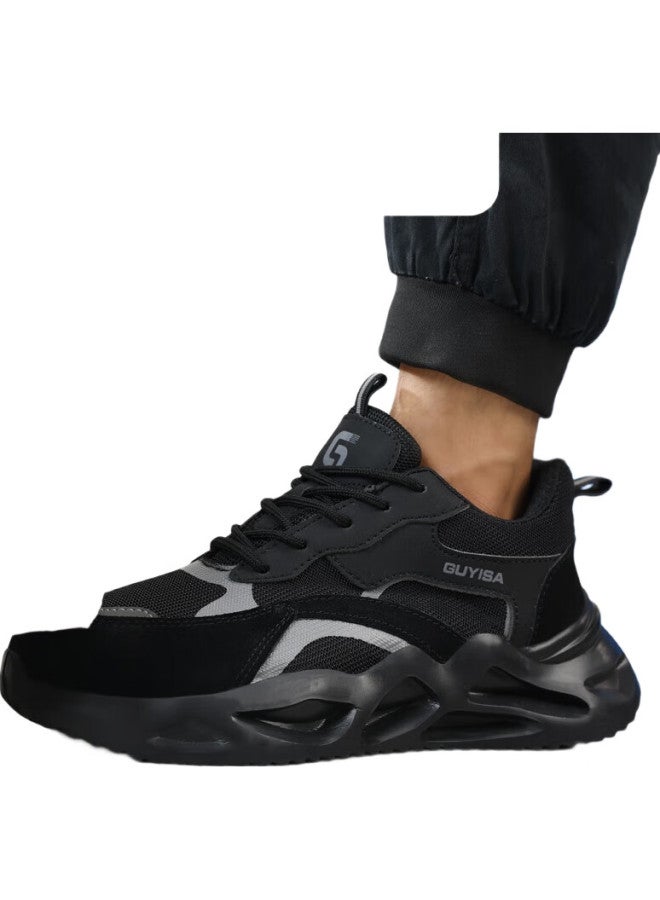 WELDON Shield Men'S Breathable Anti-Smashing Steel Toe Anti-Stabbing Super Lightweight Comfortable Work Safety Shoes 3157Bk 44 - Image 3