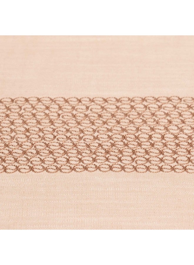 ZEBA World 100% Cotton Embroidered Beige Table Runner - Elegant & Durable Dining Table Runner for 4 Seater / 6 Seater, Perfect for Living Room and Dining Room, 30 cm x 210 cm | 12 inches x 84 inches - Image 3