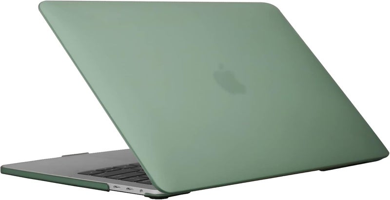سيفن لاين متوافق مع حافظة MacBook Pro 13 بوصة 2023 2022 2021 2020 موديل M1/M2 A2338/A2251/A2289 حافظة صلبة غير لامعة للكمبيوتر المحمول مع غطاء لوحة مفاتيح (تخطيط المملكة المتحدة)، أخضر منتصف الليل - Image 4